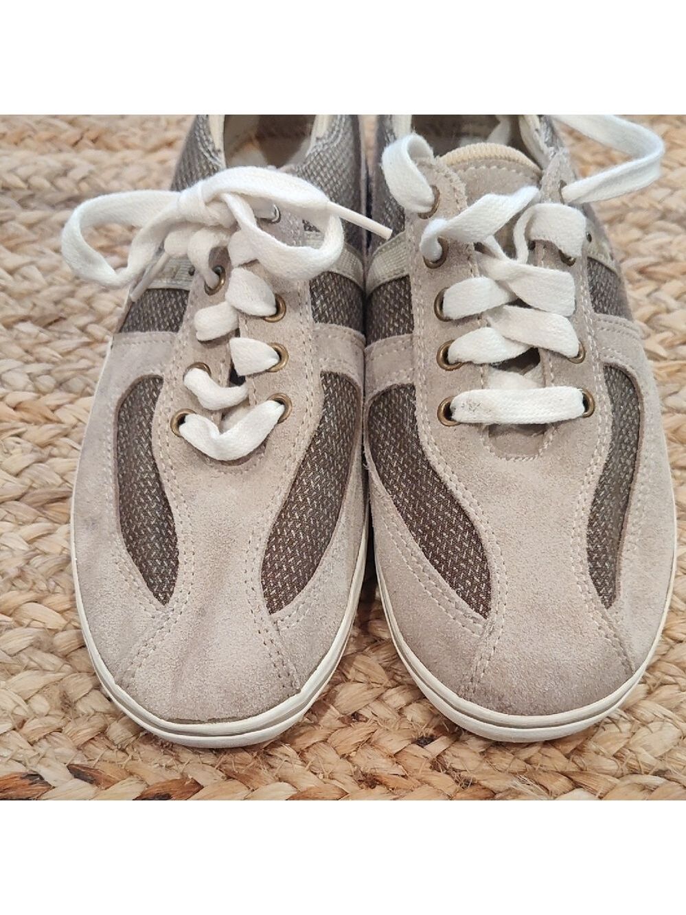 Keds Tan and Cream Casual Sneakers - Picture 3 of 8